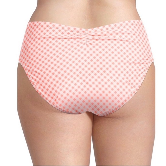 Time and Tru Women's Plus Size 1X (16W-18W) Mid-Rise Smocked Bikini Swim Bottoms - Picture 5 of 10